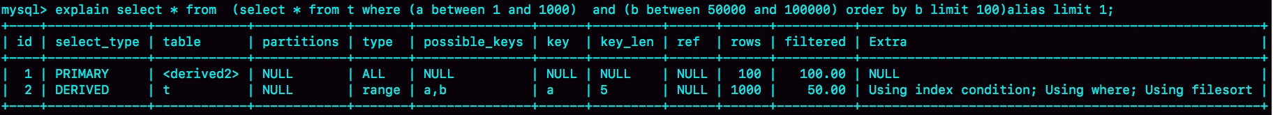 改写 SQL 的 explain